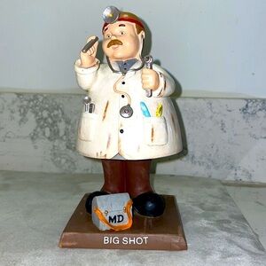 Bobble Head Doctor Figurine Bobble Guyz New in Box Russ Berrie Sculptstone NWT